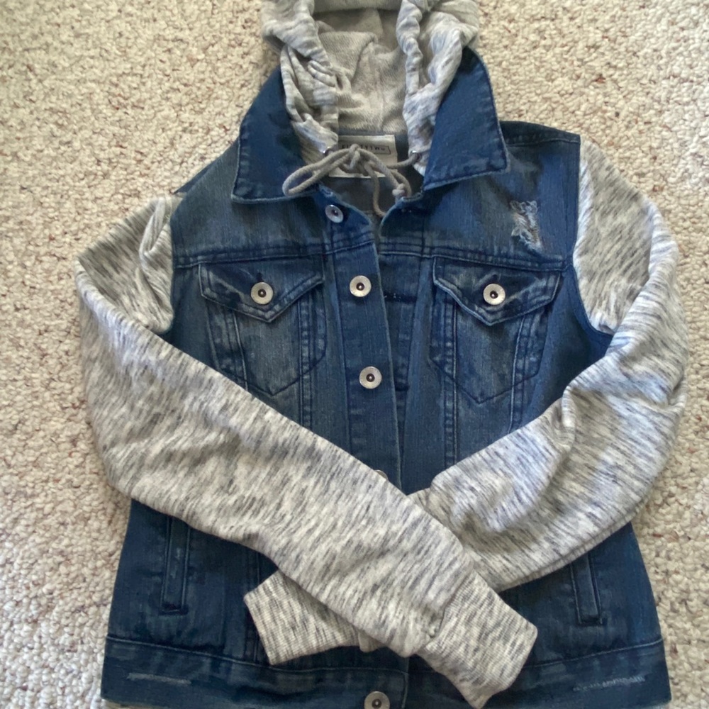 Jean sweater jacket